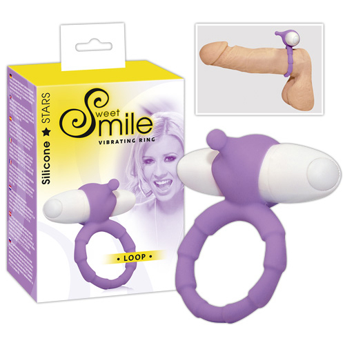Smile Loop vibrating cockring purple